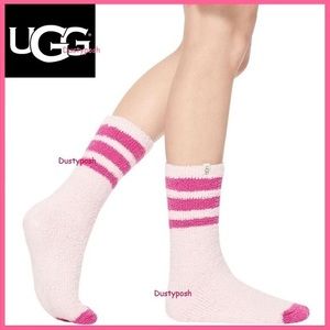 UGG Accessories Ugg Alice Cozy Gripper Socks Pink Soft Fleece